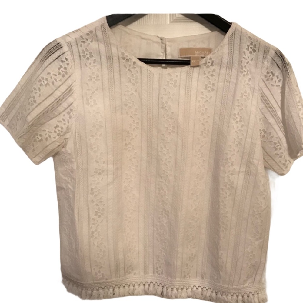 Michael Kors Top- White-Size XS
